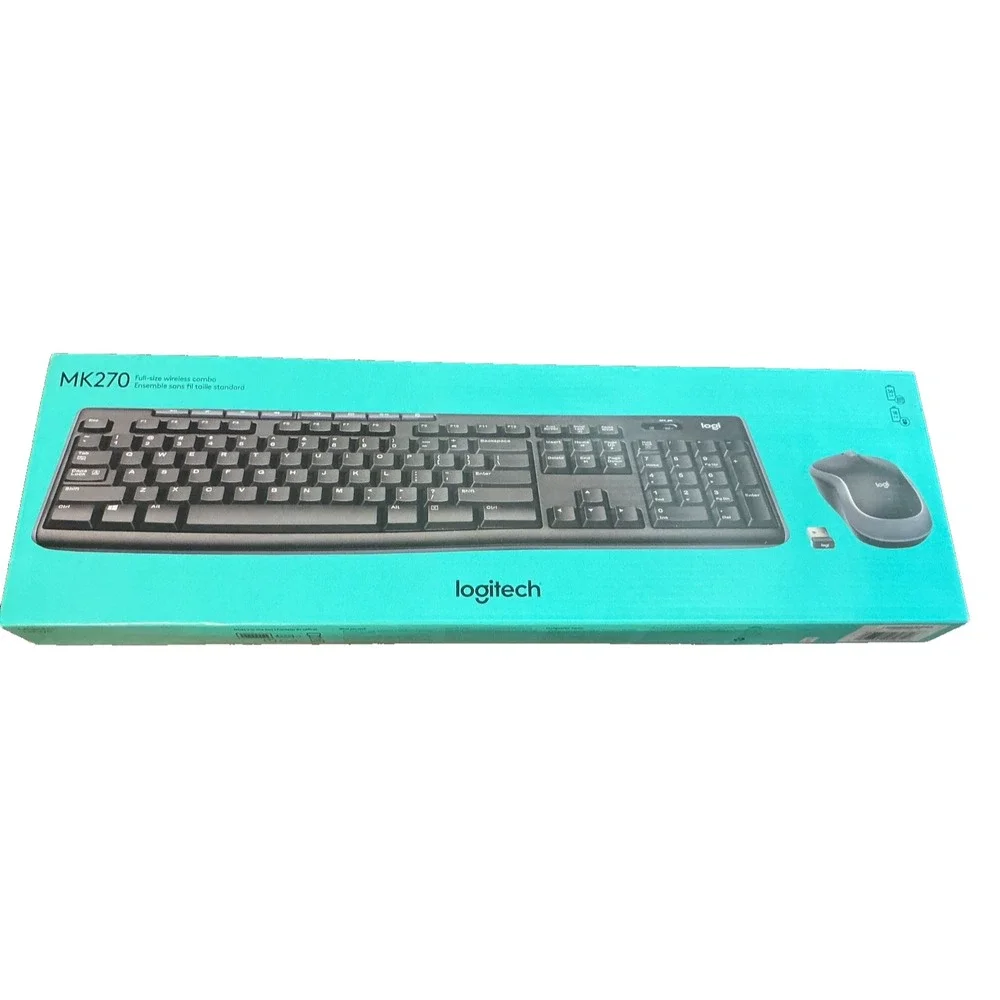 NEW Logitech MK270 Wireless Keyboard and Mouse Combo Black with USB 920-008813